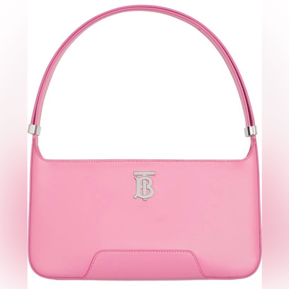 🔴SOLD🔴 BURBERRY Medium TB Monogram Leather Shoulder Bag-Primrose Pink - Picture 2 of 16